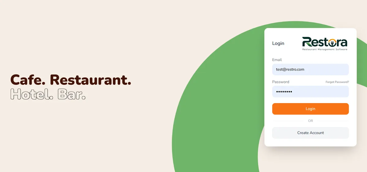 Restora - Restaurant Management System for India